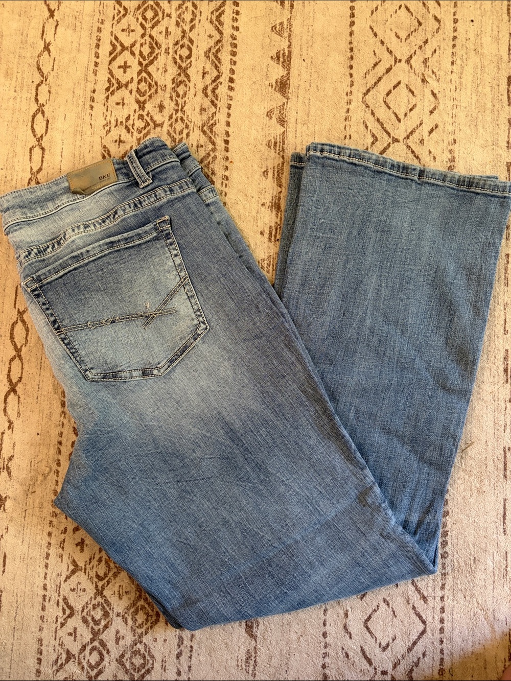 BKE Women's Light Blue Payton bootcut 33-31.5